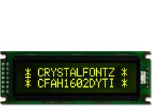 Yellow-Black 16x2 Character LCD CFAH1602D-YTI-ET