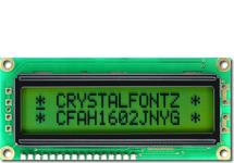 16x2 Sunlight Readable Character LCD CFAH1602J-NYG-JT