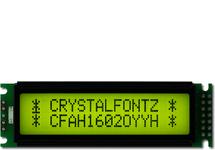 16x2 Sunlight Readable Character LCD CFAH1602O-YYH-ET