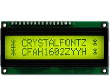 Yellow-Black 16x2 Character LCD CFAH1602Z-YYH-ET