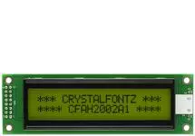 Black on Yellow 20x2 Character LCD CFAH2002A1-YYH-JT
