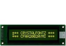 20x2 Character LCD Yellow on Green CFAH2002A-YMI-JTV