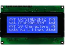 20x4 Character White on Blue LCD CFAH2004B-TMI-ET