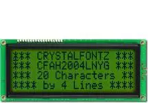 20x4 Character Yellow-Green LCD CFAH2004L-NYG-ET