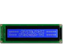 Blue 24x2 Character Standard LCD CFAH2402A-TMI-JT