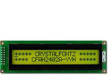 Black on Green 24x2 Character LCD CFAH2402A-YYH-JT