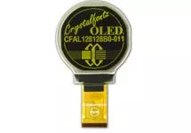 128x128 Round OLED display - Yellow CFAL128128B0-011Y