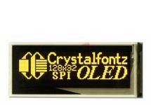 Yellow 128x32 Graphic SPI OLED Module from Crystalfontz