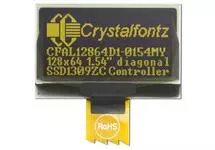 128x64 Yellow Graphic OLED CFAL12864D1-0154MY