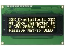 20x4 Parallel Character OLED CFAL2004A-Y 20x4 Parallel Character OLED CFAL2004A-Y