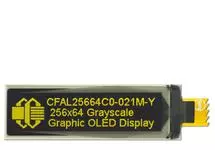 256x64 Yellow Monochrome OLED CFAL25664C0-021M-Y