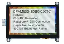 5" Raspberry Pi Compatible Touchscreen Display CFAM800480B0-050TC 5" Raspberry Pi Compatible Touchscreen Display CFAM800480B0-050TC