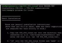 LINUX EXAMPLE CODE CFA Linux Examples