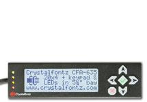 20x4 USB LCD Display in Steel Enclosure Black on Gray XES635BK-TFK-KU