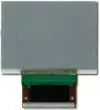 The CFAX12864U-NFH is a 128x64 dark on light gray LCD display – back view, tail unfolded.