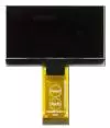 128x64 Yellow Monochrome Graphic OLED display module. Front View, Powered Off.