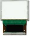 The CFAX12864T-TFH is a 128x64 dark on light gray LCD display – back view, tail unfolded.