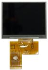 320x240 Full-color TFT display, front view, powered off. 320x240 Full-color TFT display, front view, powered off.