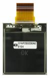 CFAP200200A0-0154 is a 1.54 black and white graphic epaper display ‒ back view, FPC unfolded