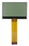 128x64 Backlit Monochrome LCD display, front view, powered off.