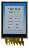 240x320 2.87-inch resistive touchscreen TFT display, front view, powered on. 240x320 2.87-inch resistive touchscreen TFT display, front view, powered on.