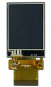 240x320 IPS TFT with Touchscreen. Front view, powered off.