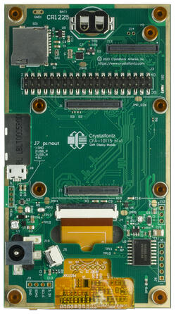 5-inch, 720x1280 rPi CM4 Compatible, High-density TFT display. Back view.