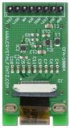 One inch LCD mounted on carrier board, back view One inch LCD mounted on carrier board, back view