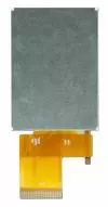 240x320 Full-Color TFT Display, back view.