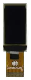 64x128 InCell touchscreen display, front view, powered off.