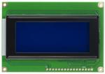 16x4 parallel character LCD with White characters on a blue background. Front view, powered off. 16x4 parallel character LCD with White characters on a blue background. Front view, powered off.