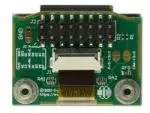 128x64 Small Transflective LCD with carrier board. Back view.