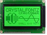 The CFAG12864A-CFH-VN with full brightness Green background. The CFAG12864A-CFH-VN with full brightness Green background.