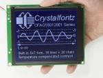 160x128 Graphic Monochrome LCD with negative voltage generator and temperature compensation. In-hand to show size and perspective. 160x128 Graphic Monochrome LCD with negative voltage generator and temperature compensation. In-hand to show size and perspective.