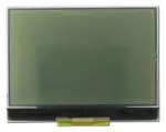 128x64 Low Power Transflective LCD Module, Front view, powered off.