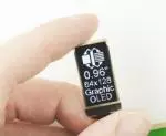 64x128 InCell touchscreen display, in hand, to show size and perspective