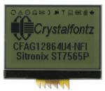 1.5 inch, 128x64 Graphic Transparent LCD Display, with icons. Front view, powered on. 1.5 inch, 128x64 Graphic Transparent LCD Display, with icons. Front view, powered on.