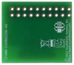 20-position ZIF breakout board. Bottom view. 20-position ZIF breakout board. Bottom view.