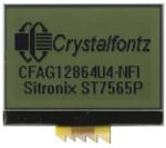 1.5 inch, 128x64 Graphic Transparent LCD Display. Front view, powered on. 1.5 inch, 128x64 Graphic Transparent LCD Display. Front view, powered on.