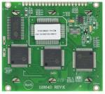 128x64 Yellow-Green graphic LCD, back view .  128x64 Yellow-Green graphic LCD, back view .