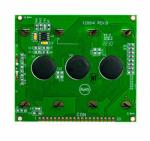 128x64 graphic LCD with dark letters on a yellow-green background. Back view. 128x64 graphic LCD with dark letters on a yellow-green background. Back view.