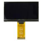 128x64 White Graphic OLED, front view, powered off.