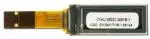 small yellow graphic OLED 128x32 pixels. Back view.