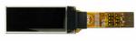 small 128x32 OLED with white text on black background. Front view, powered on. small 128x32 OLED with white text on black background. Front view, powered on.