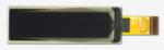 256x64 yellow, graphic OLED. Front-view, turned off. 256x64 yellow, graphic OLED. Front-view, turned off.