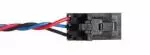 Here is a detail shot of the WRDOWY17s female end, which connects to the CFA-633's DOW header. This connector was specifically chosen because it is latching, polarized and it is not easily confused with other connectors used on a typical PC.