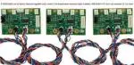 Example of how the CFA835TFK LCD module can be combined with the optional CFA-FBSCAB and be daisy-chained to allow monitoring of multiple inputs & control of multiple outputs.