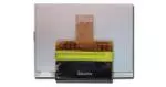 The tail can be folded 180 degrees behind the display to reduce the footprint (CFAX12864CP1NGH shown).