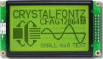 The CFAG12864M-YYH-TN graphic LCD module with backlight off. The CFAG12864M-YYH-TN graphic LCD module with backlight off.