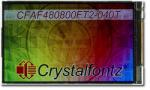 The CFAF480800FT2-040T is a 4.0 480x800 color TFT LCD display. Image as the camera perceives the display.
 The CFAF480800FT2-040T is a 4.0 480x800 color TFT LCD display. Image as the camera perceives the display.